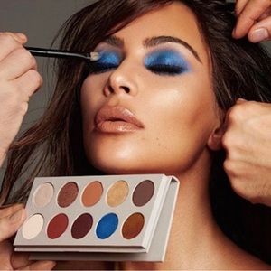 KKW X MARIO 10 PAN EYESHADOW PALETTE LIMITED EDITION practically new eye make up